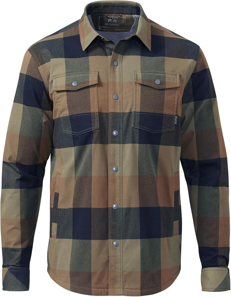 KUIU Field Flannel Shirt Jacket, Sherpa Fleece Lined, Snap-Front | Amazon (US)