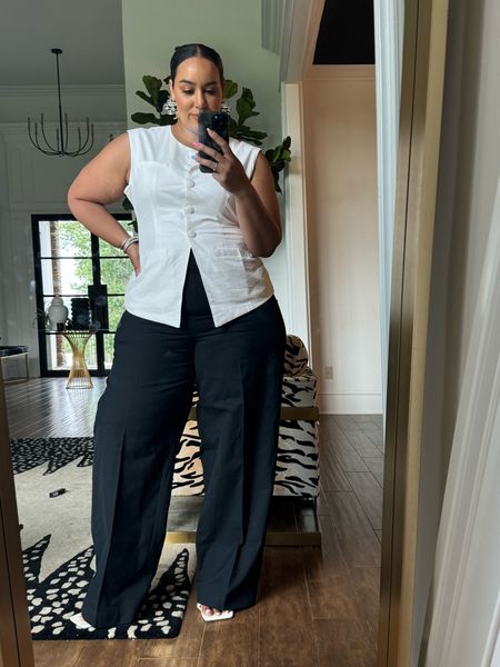 This look may be my favorite from the target collection. I have never had a pair of linen pants that fit so well. Perfect vacation, traveling, europe, summer, pants. True to size but no stretch. 

#LTKPlusSize #LTKFindsUnder50 #LTKStyleTip