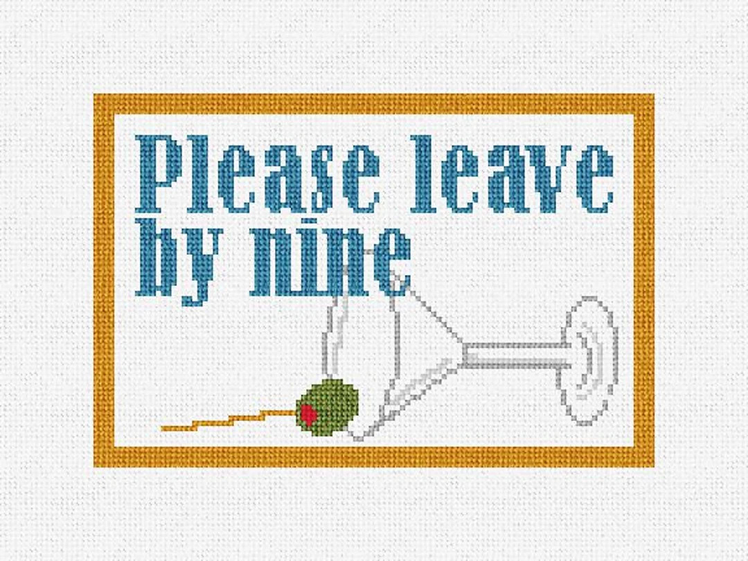 Please Leave Needlepoint DIY Kit | Etsy (US)