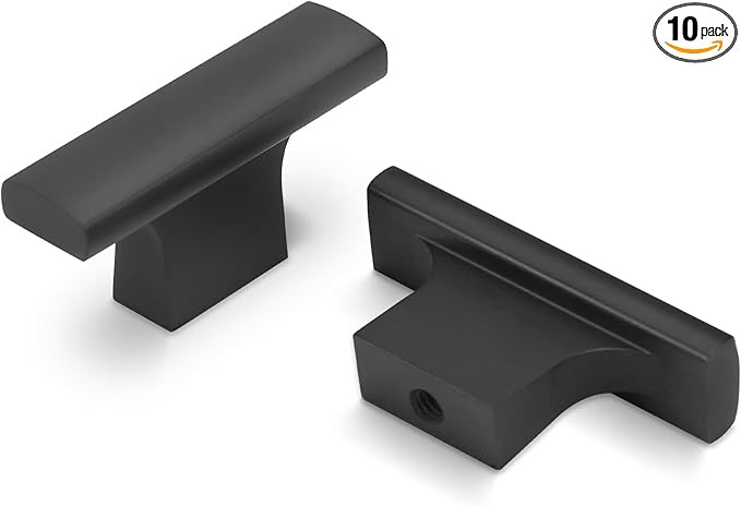 10 Pack Matte Black Kitchen Cabinet Knobs Black Drawer Knobs Kitchen Hardware Cupboard Knobs | Amazon (US)