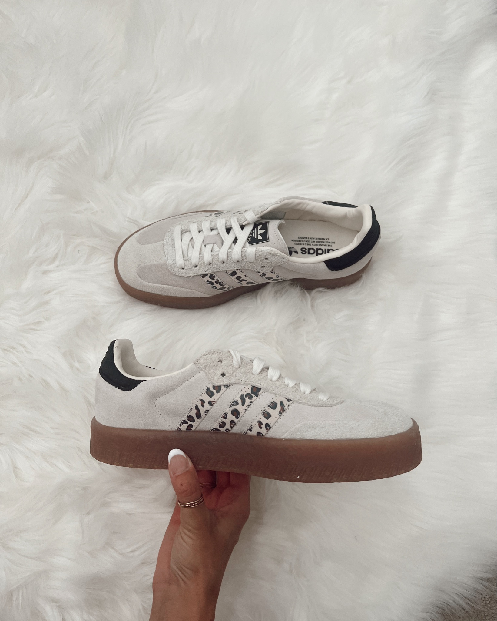 The viral cheetah print adidas that have literally sold out everywhere. Grab them here! 🙌🏼

#LTKOver40 #LTKShoeCrush #LTKActive