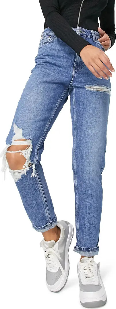 Topshop Ripped Mom Jeans | Nordstrom | Nordstrom