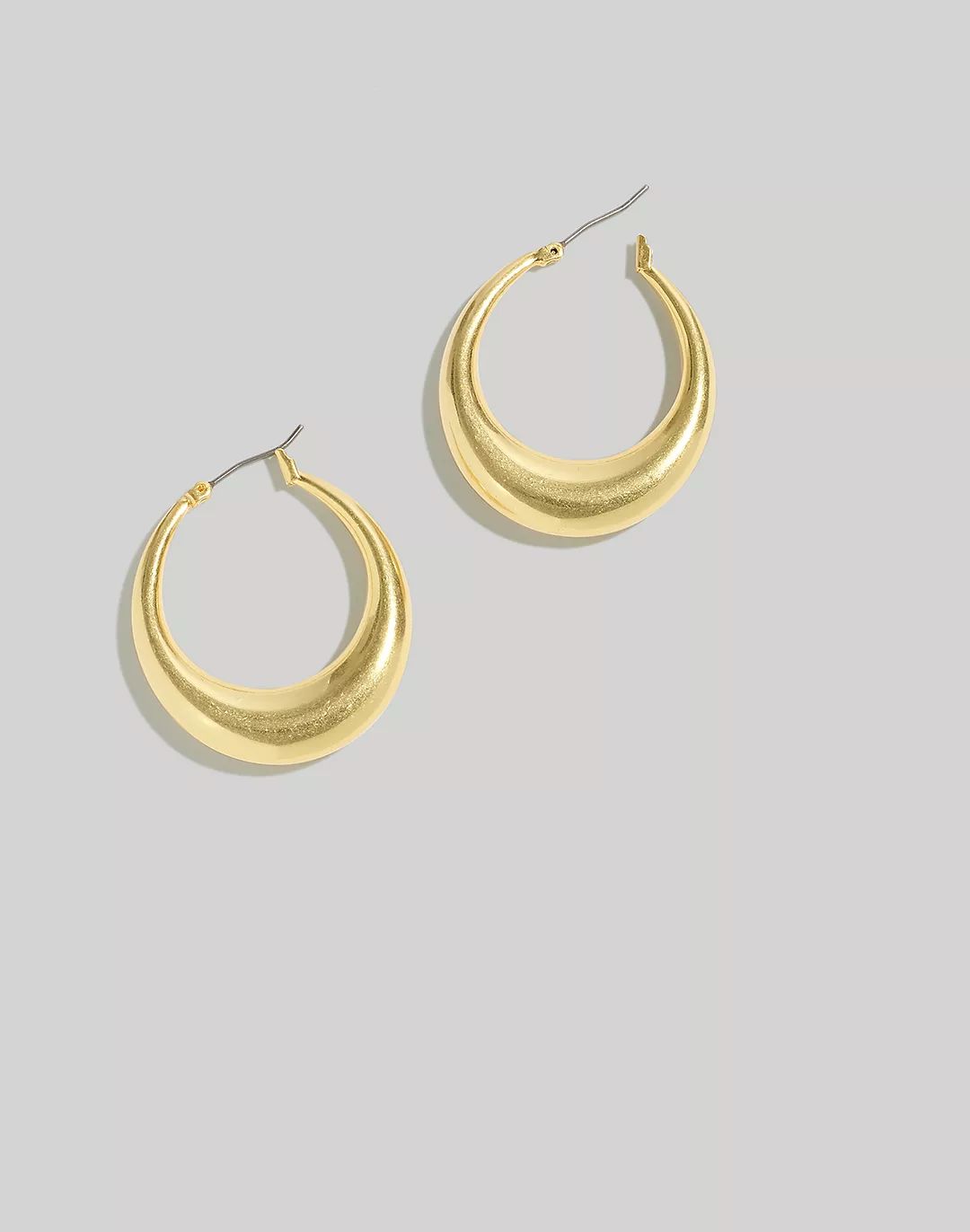 Crescent Large Hoop Earrings | Madewell
