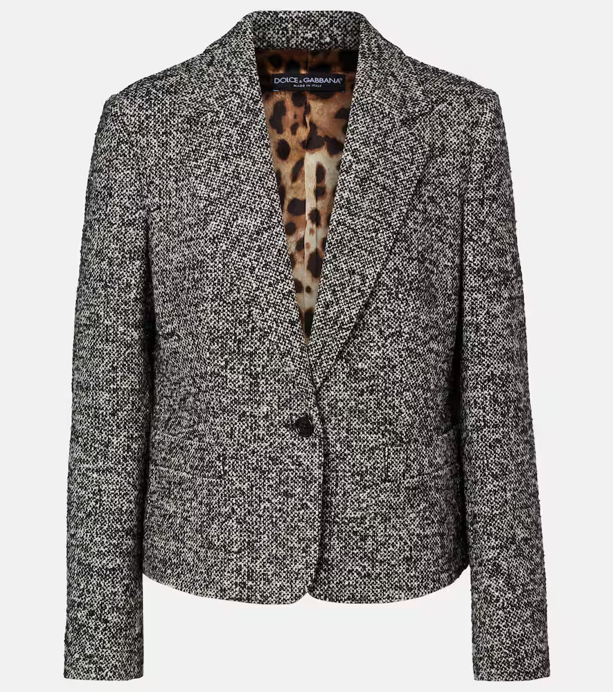 Dolce&Gabbana Wool, silk, and alpaca-blend jacket | Mytheresa (US/CA)