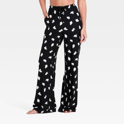 Women's Halloween Sweater Knit Pajama Pants - Hyde and EEK! Boutique™ Black XL | Target