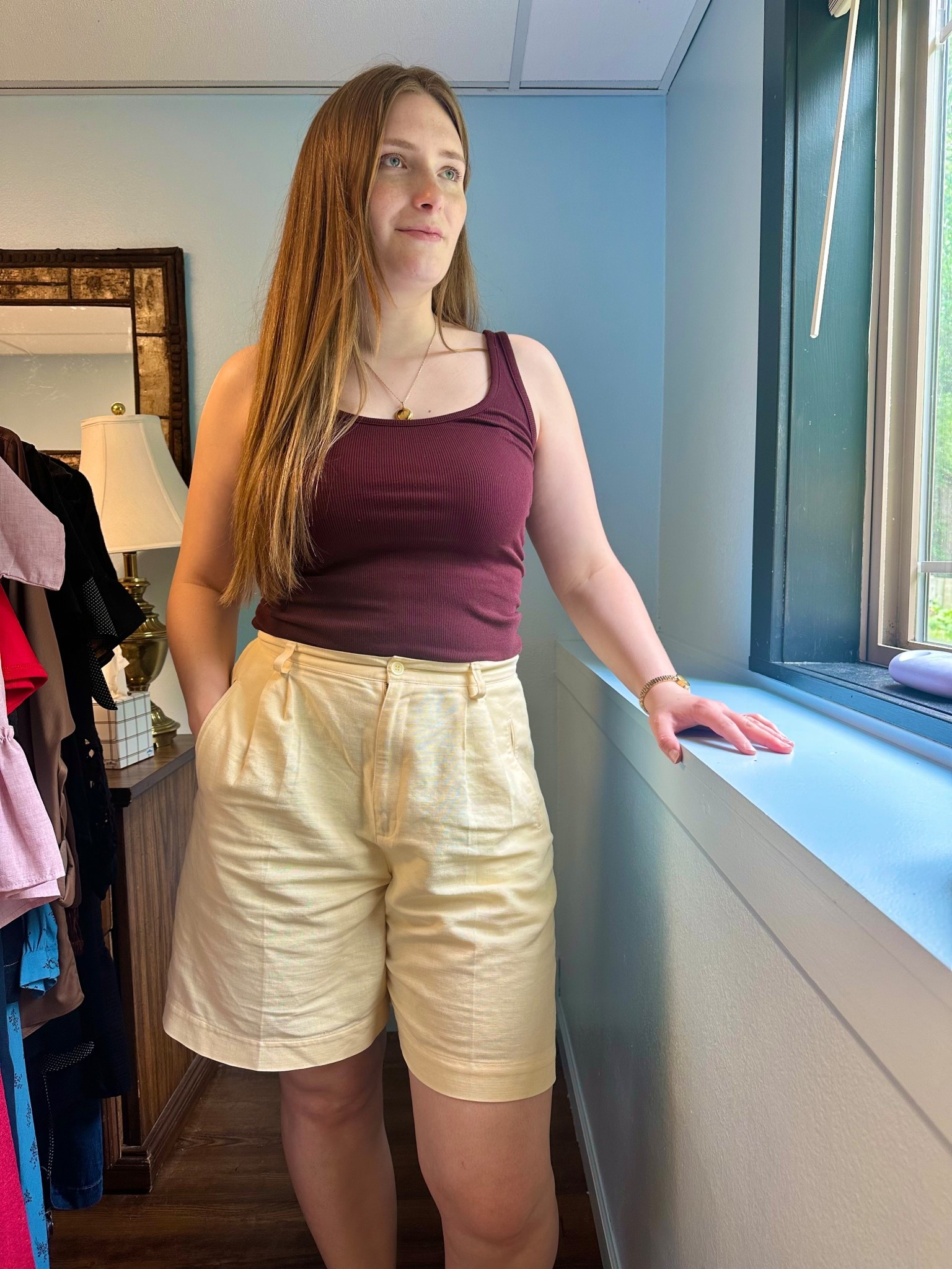 Old Navy has the best basics!

Shorts are thrifted so I linked similar linen shorts. 
I am 5’8” wearing size Medium tank top.
#LTKoldnavy 