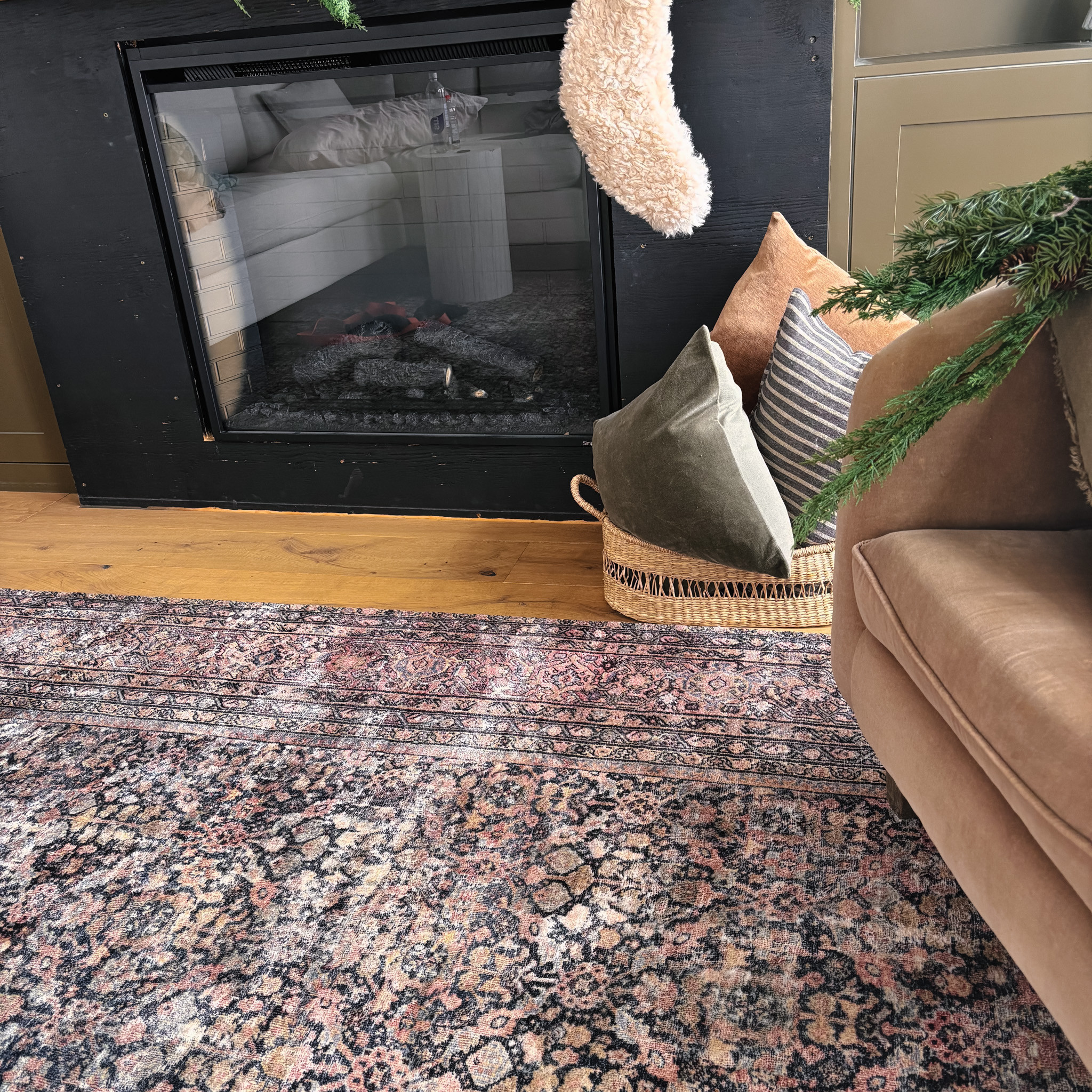 The rug that changed everything.
After way too much back-and-forth (tell me I’m not the only one?), this was the one. Soft, low-pile, perfectly vintage-inspired with colors that somehow work in every season—muted navy, taupe, blush, sage.

It pulled our whole space together in that quiet, effortless way. Light enough to move when we’re rearranging, cozy enough that even our guests notice.

If you’re hunting for “the one,” this might just be it.

Shop our favorite picks and see how we styled it at home.

#LayeredAndLovely #LTKHome #CozyCorners #RugLove #CollectedStyle #ClementineCurates #WarmAndLivedIn #NeutralHomeVibes 

 