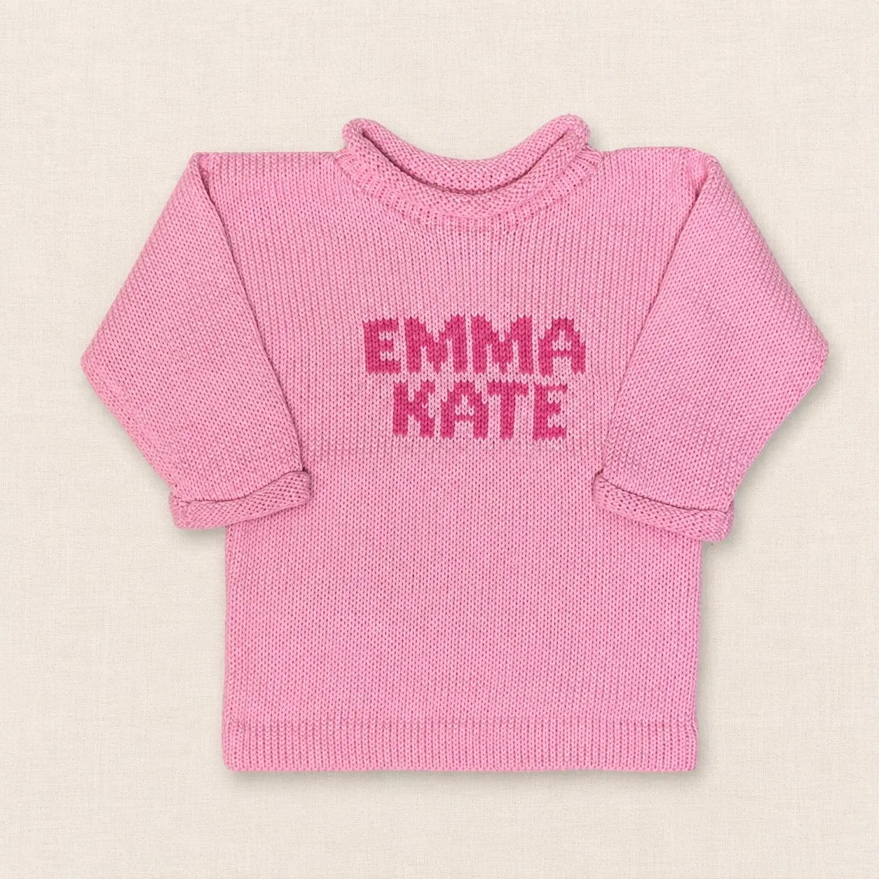 Personalized Baby Sweater with Name, Custom 100% Cotton Knit Sweater, Toddler & Kids Name Sweater, Custom Made Baby Gift | Etsy (Global)