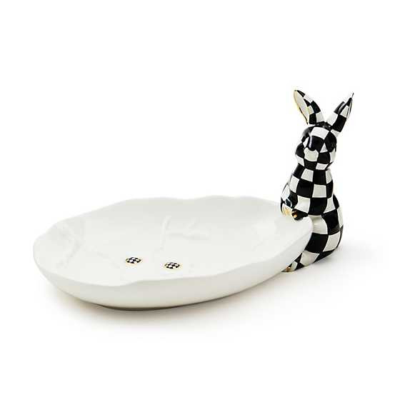 White Rabbit Ceramic Trinket Tray | MacKenzie-Childs