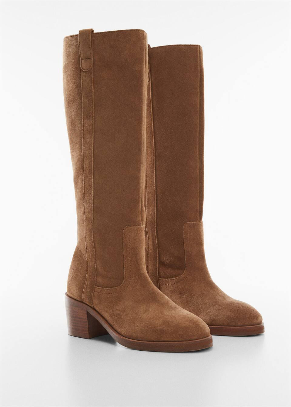 Leather cowboy ankle boots -  Teenage girl | Mango Teen USA | MANGO (US)