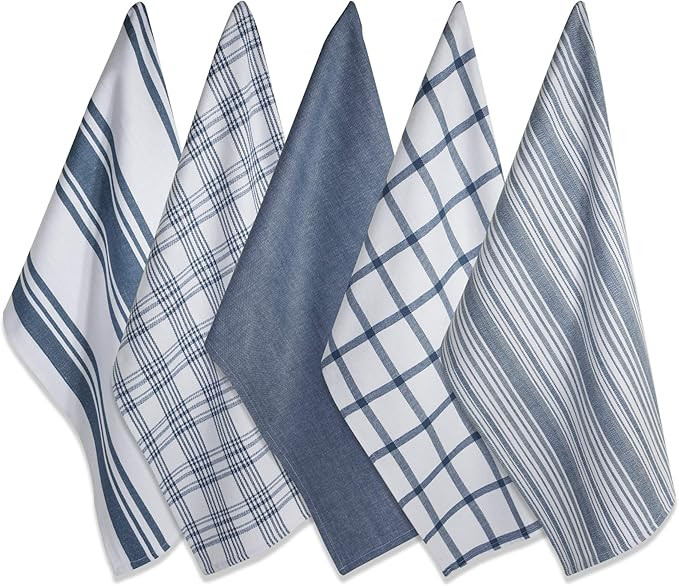 DII Kitchen Dish Towels (Stone Blue, 18x28"), Ultra Absorbent & Fast Drying, Professional Grade C... | Amazon (US)