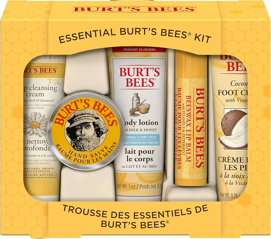 Burt's Bees Gifts Ideas - Essential Everyday Beauty Set, 5 Travel Size Products - Deep Cleansing ... | Amazon (US)