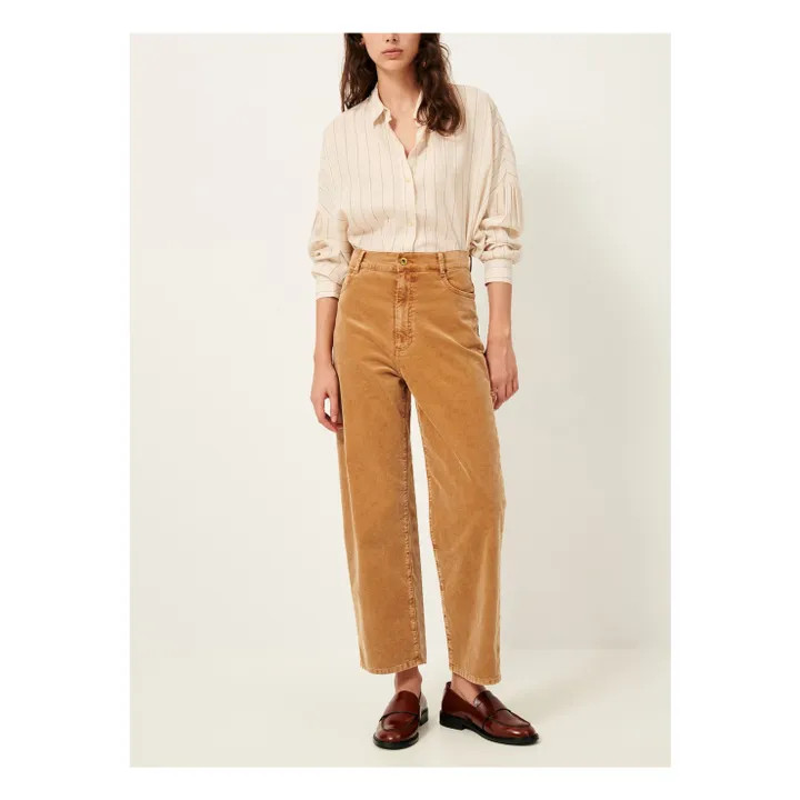 Velvet Cruise Velours pants | Beige | Smallable