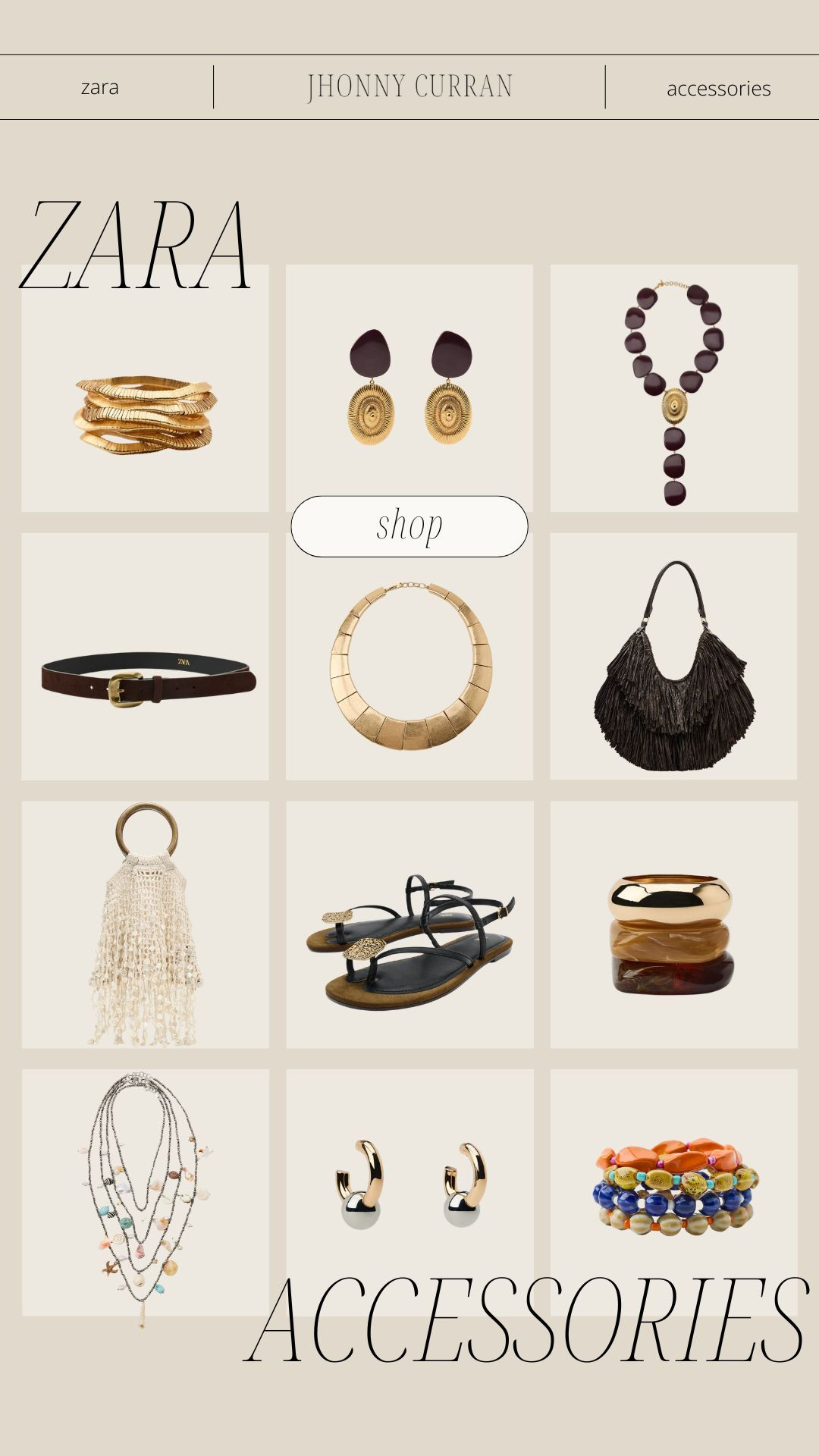 Zara accessories for spring/summer! 

 