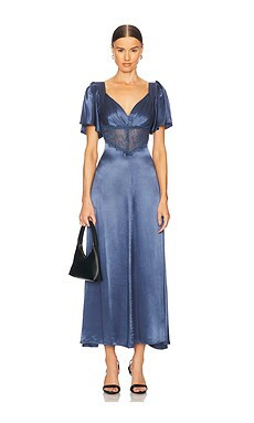 ASTR the Label Aurelia Dress in Slate Blue from Revolve.com | Revolve Clothing (Global)