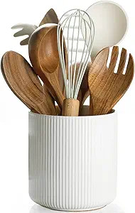 getstar Small Kitchen Utensil Holder for Kitchen Counter (H5.6” x W5.2”), Ceramic Cooking Ute... | Amazon (US)