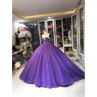 Purple Dress - Ballgown Promdress Strapless Evening | Etsy (US)