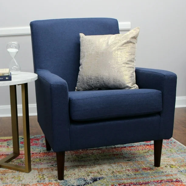 Mainstays Kinley Lounge Chair, Navy - Walmart.com | Walmart (US)