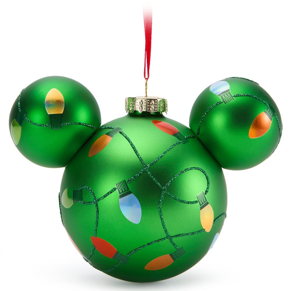 Mickey Mouse Icon Ball Ornament – Holiday Lights | Disney Store