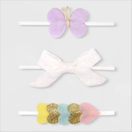 Baby Girls' 3pk Butterfly and Bow Headband - Cat & ...