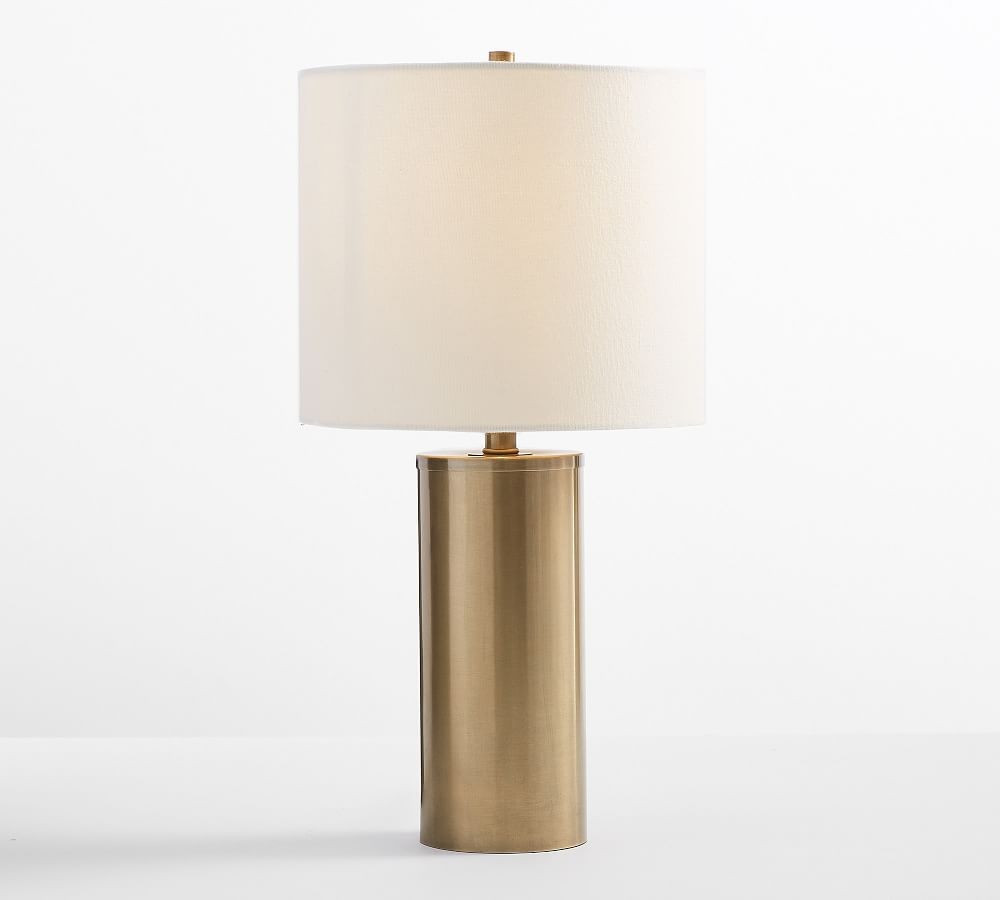 Stella USB Table Lamp, Antique Brass | Pottery Barn (US)