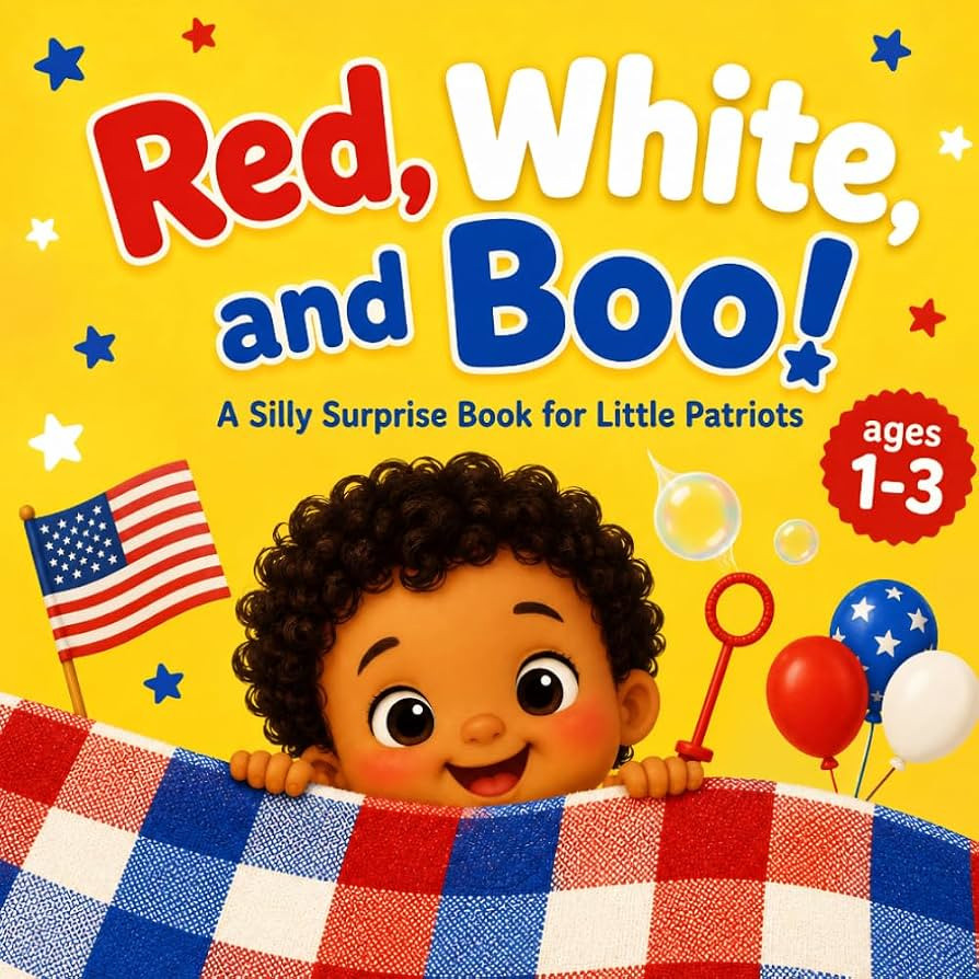 Red, White, and Boo!: Independence Day Picture Book for Babies and Toddlers Ages 1\u20133 with Fl... | Amazon (US)