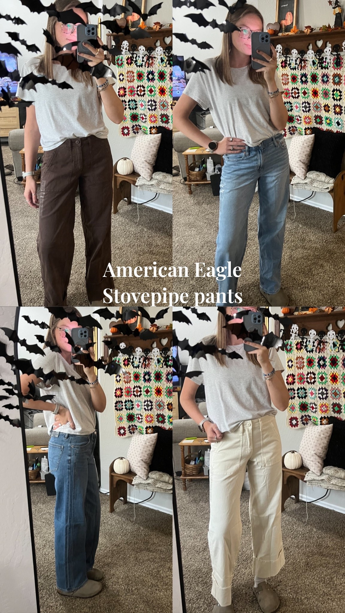 Will be wearing these pants all fall and winter!! I’d say they are pretty TTS wearing 4 long in the jeans, 4 regular in the tan, and 2 long in the dark brown🫶🏻

#ltkcreator #americaneagle #americaneaglefinds #fallpants #newjeans #fallstyle

#LTKWorkwear #LTKSeasonal #LTKFallSale