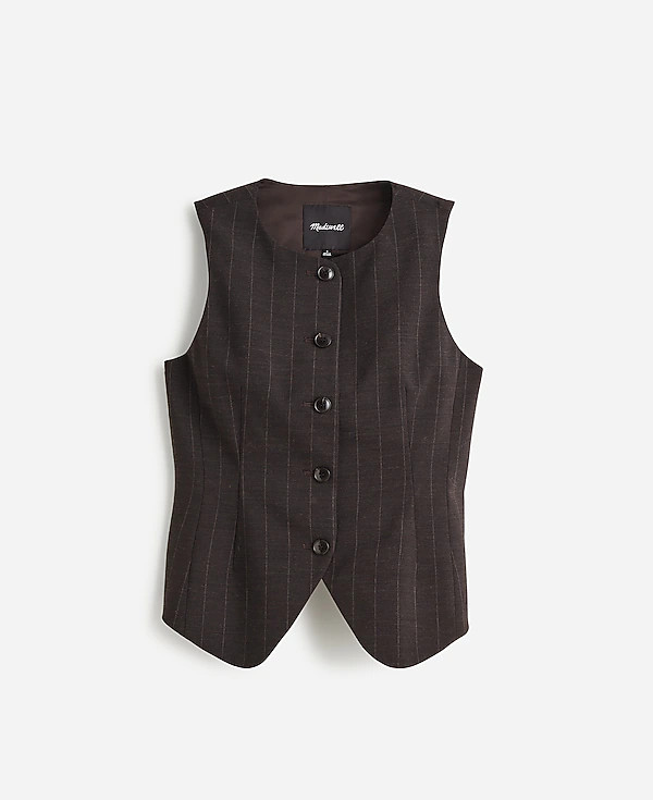 Single-Breasted Scoopneck Vest | Madewell | Madewell