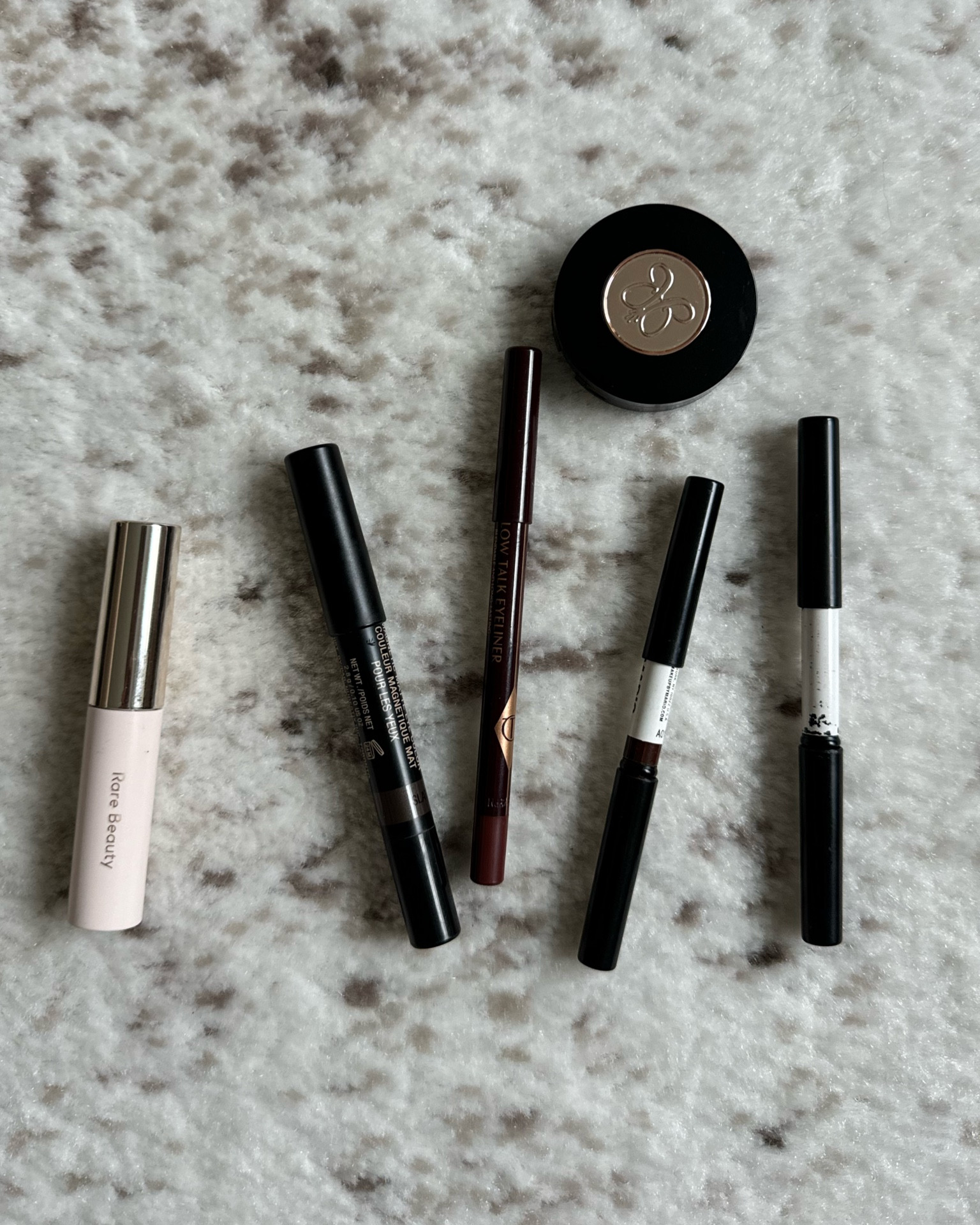 Favorite Sephora beauty products for eyeliner and eyebrows! 

Nudestix: slate 
Charlotte tilbury: pillow talk 
Mario: black & the perfect brown 
Brow powder: ash brown 

#LTKBeauty #LTKOver40 #LTKSaleAlert