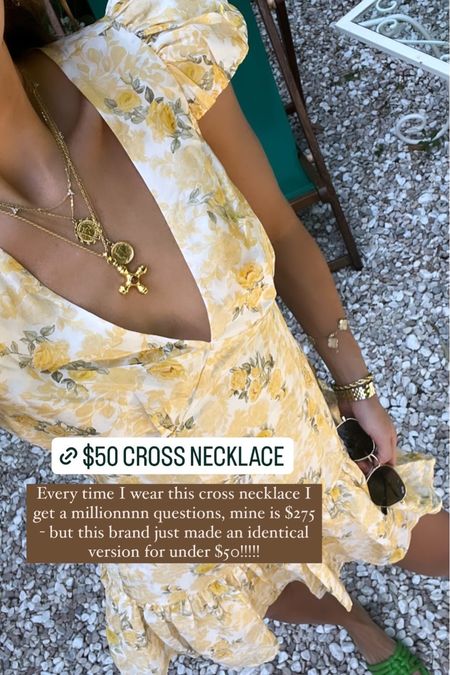 My exact looking cross necklace - found for $200 less!!!