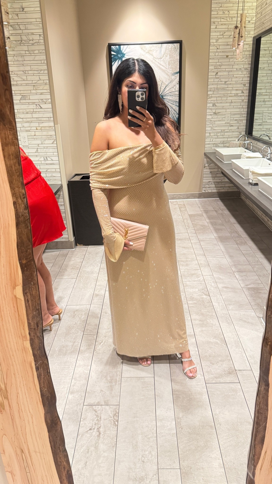 Wedding guest dress summer - this dress is so stunning and has rhinestones all over that shine every time you walk. So many compliments on it. Hugs your curves. True maxi length. I am 5’8 160lbs wearing an xlarge. 

#weddingguestdress #summerwedding #reception #blacktie

#LTKWedding #LTKMidsize #LTKgrwm