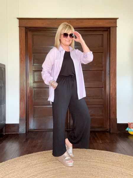 This jumpsuit will be so great for traveling this Spring and Summer. 
Fits true to size.   I’m wearing a medium 

#LTKfindsunder50 #LTKSeasonal #LTKover40