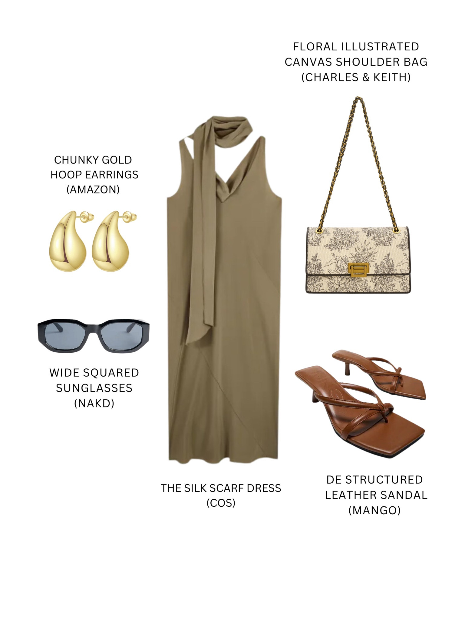 cos silk scarf dress COS THE SILK SCARF DRESS