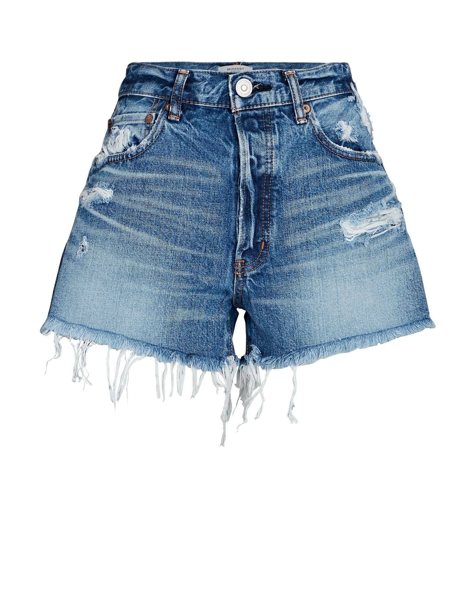 Sunnyvale Distressed Denim Shorts | INTERMIX