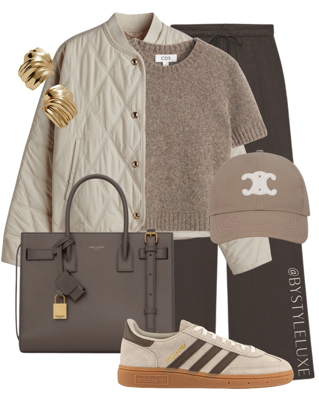 QUILTED JACKET - obsessed with this relaxed everyday outfit with wide leg joggers and trainers 

#autumnoutfit #trainers #jacket

#LTKuk #LTKshoes #LTKautumn