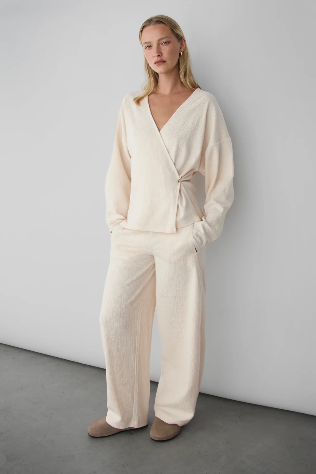 ELASTIC WAIST KNIT PANT | OAK + FORT