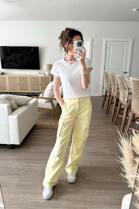 Cargo pants tts
White tee tts
Nike sneakers tts
Target outfit
Spring outfit 
Initial choker necklace 

#LTKstyletip #LTKfindsunder50