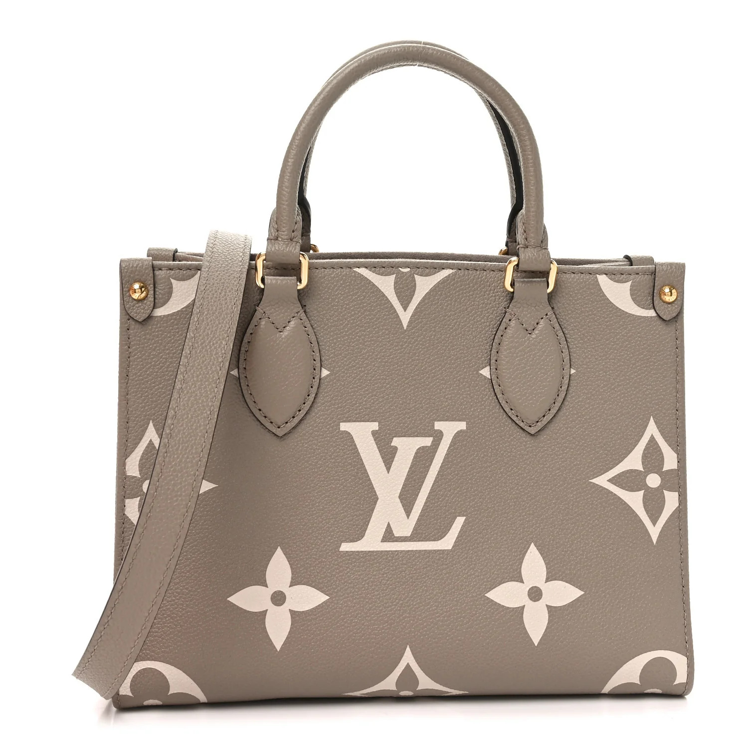 Louis Vuitton Empreinte Monogram Giant Onthego PM Tourterelle Creme 1756342 | FASHIONPHILE (US)