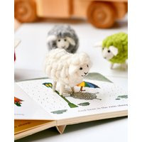 Felt White Sheep Toy, Farm Toy Made From Wool Felt, Book Companion For ""Where Is The Green Sheep? | Etsy (US)