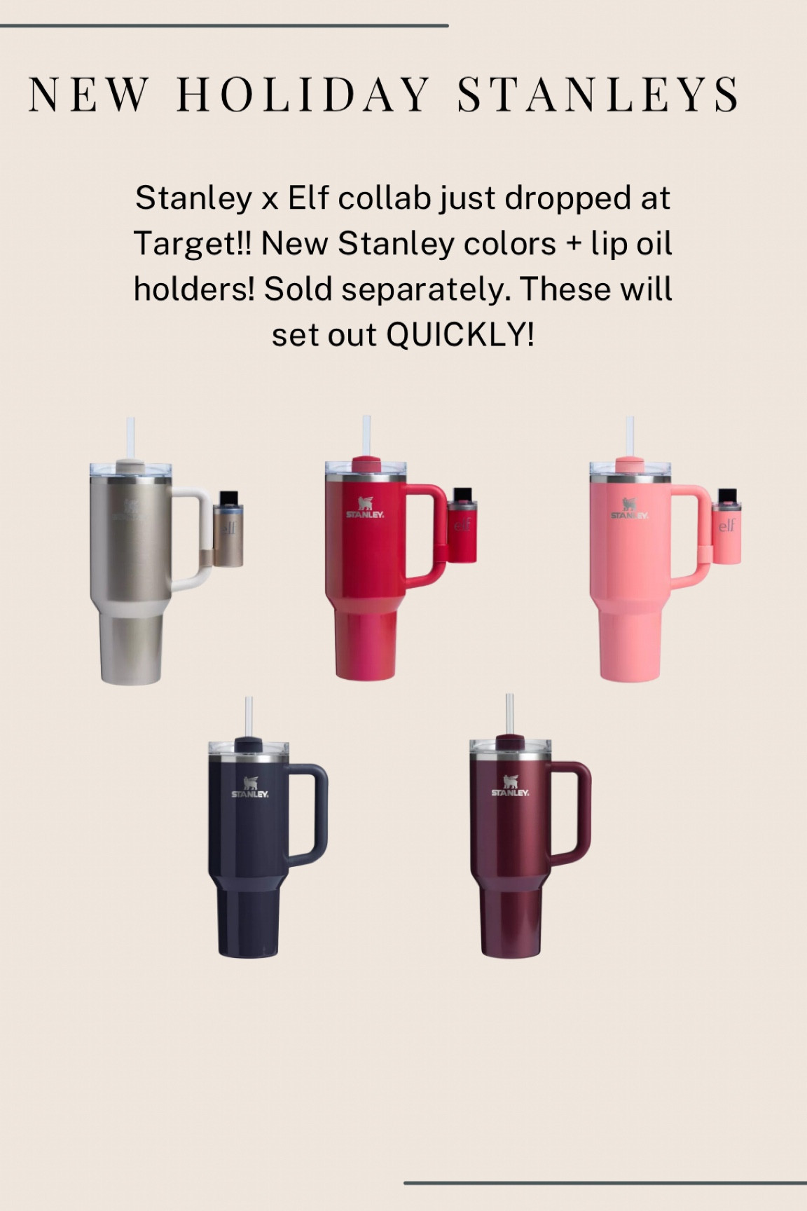 New holiday Stanley tumblers at Target!! 

#LTKFindsUnder50 #LTKHoliday