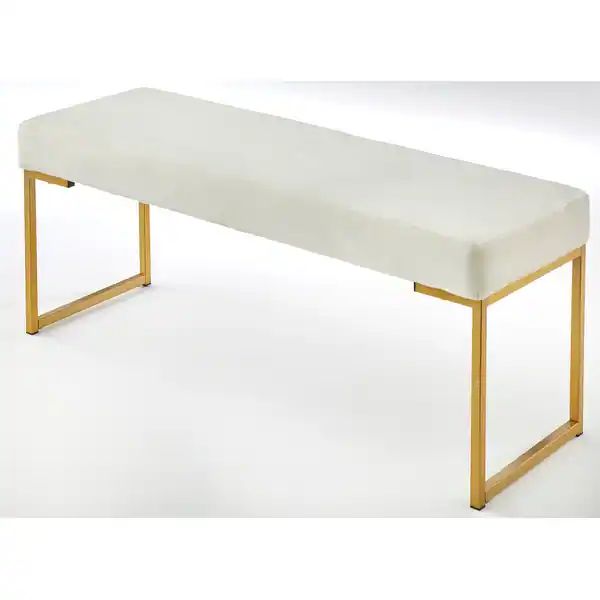 Simple Living Remy Bench - White | Bed Bath & Beyond