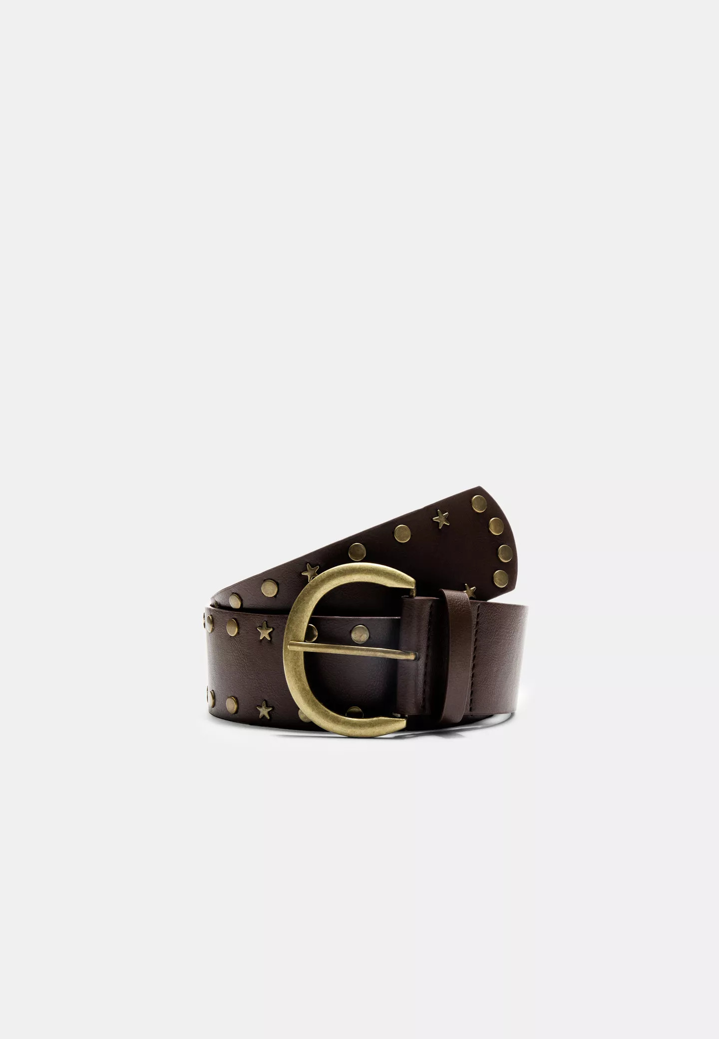 Wide belt with star studs | Stradivarius (UK)