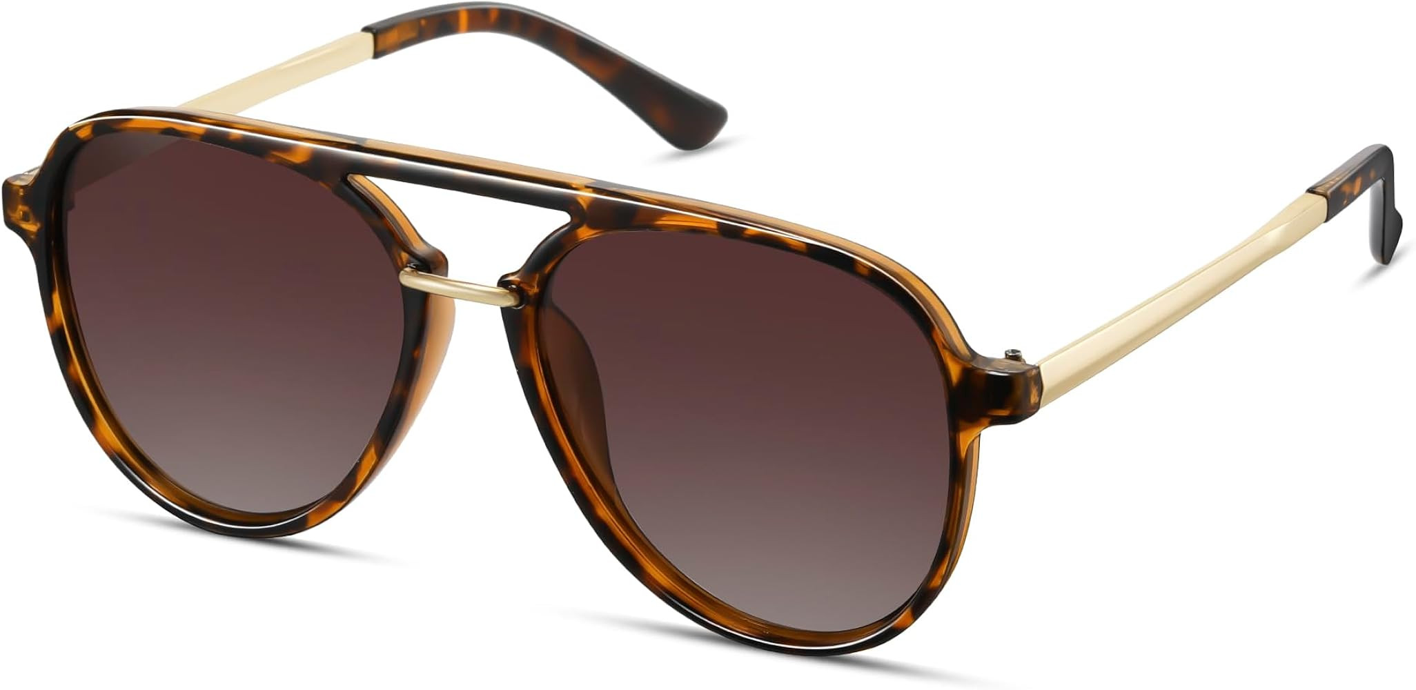 Polarized Aviator Sunglasses Womens Mens Big Frame Retro Trendy Vintage 70s Style Shades CL1392 | Amazon (US)