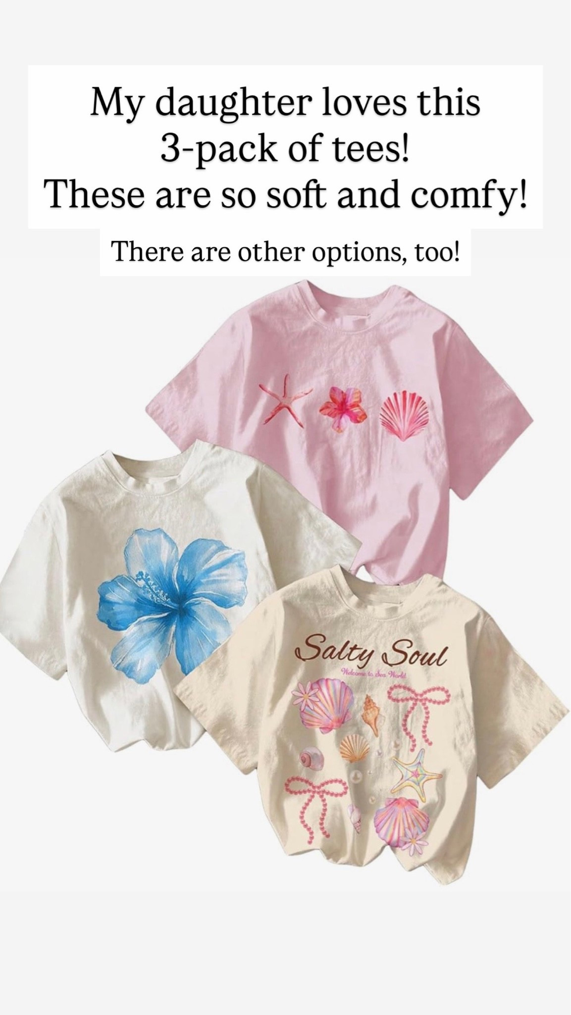 Cute 3-pack of tees for girls

#LTKKids