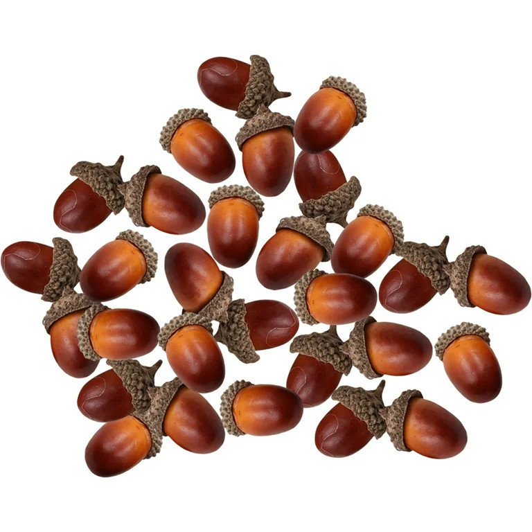 30pcs Simulated Acorns Hanging Decoration Christmas Tree Acorns Ornaments | Walmart (US)
