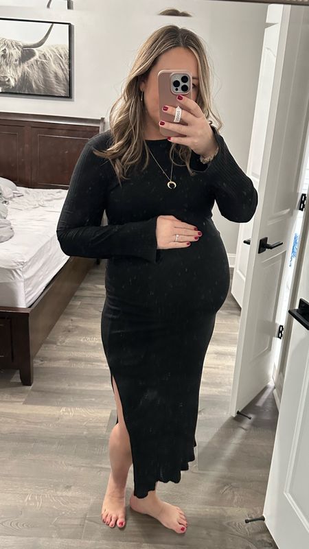 My go-to maternity dress for work, stage and play, that has grown with me through the pregnancy! Wearing a large. 5'8"! Comes in 3 colors  

#LTKworkwear #LTKstyletip #LTKbump