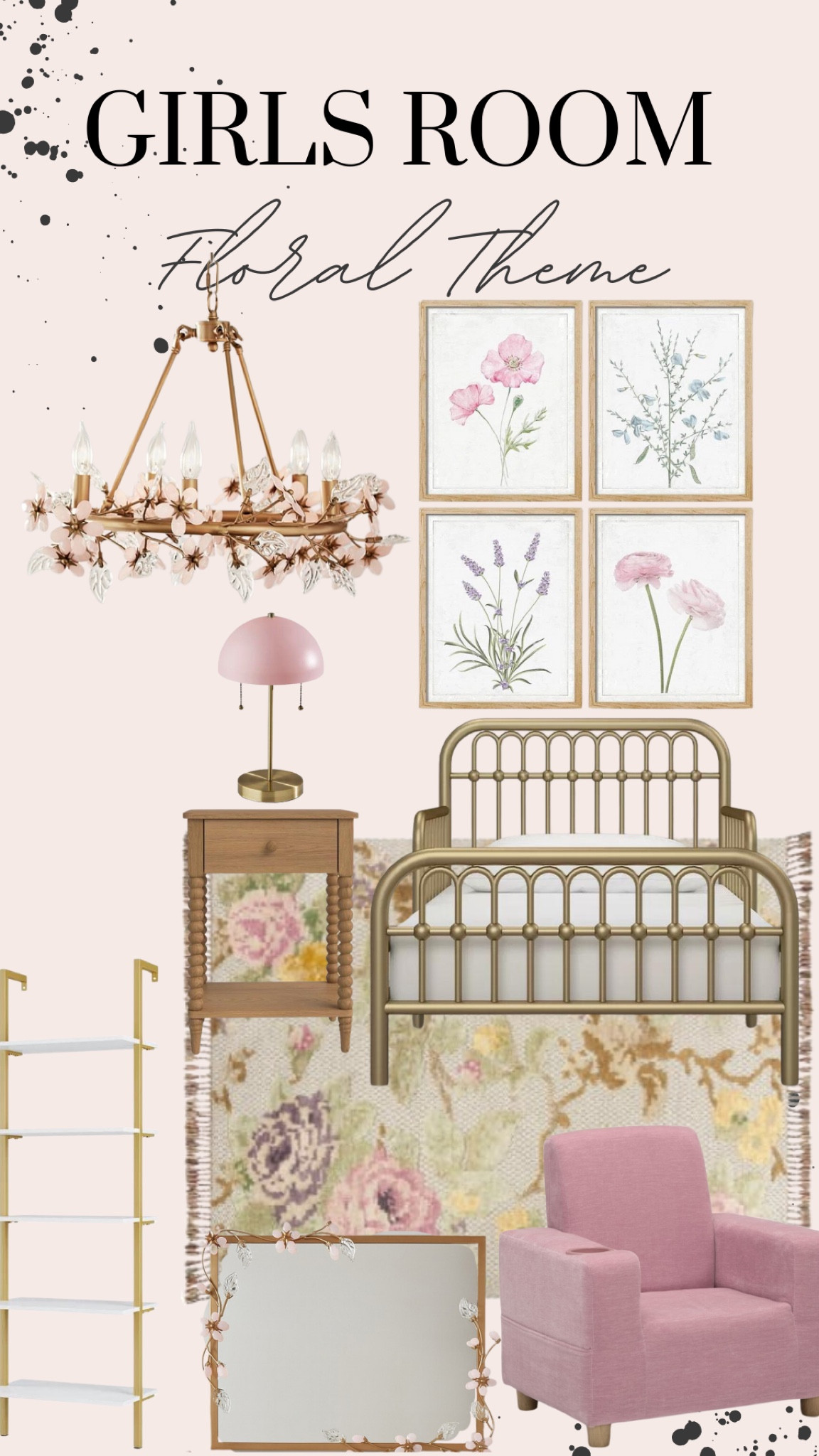 Girls room floral editionn

#LTKkids #LTKhome #LTKbaby