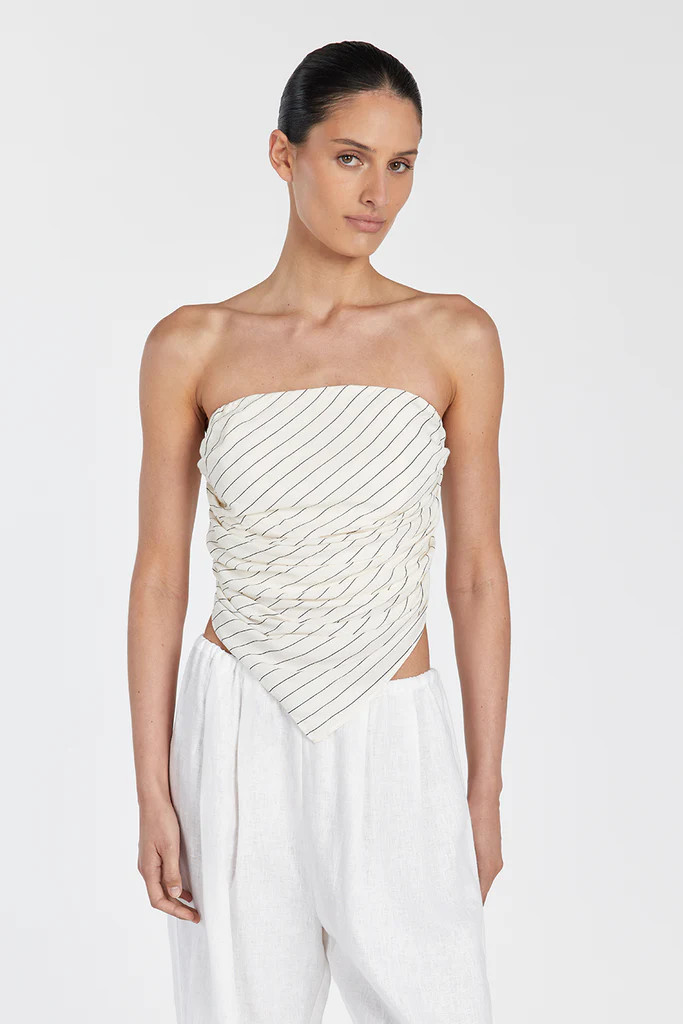 ACE STRIPE SCARF TOP | DISSH