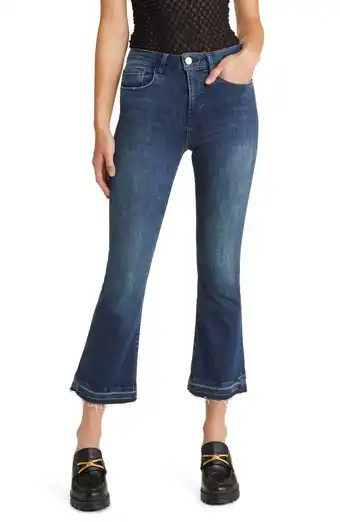 Le Super High Raw Hem Ankle Straight Leg Jeans | Nordstrom