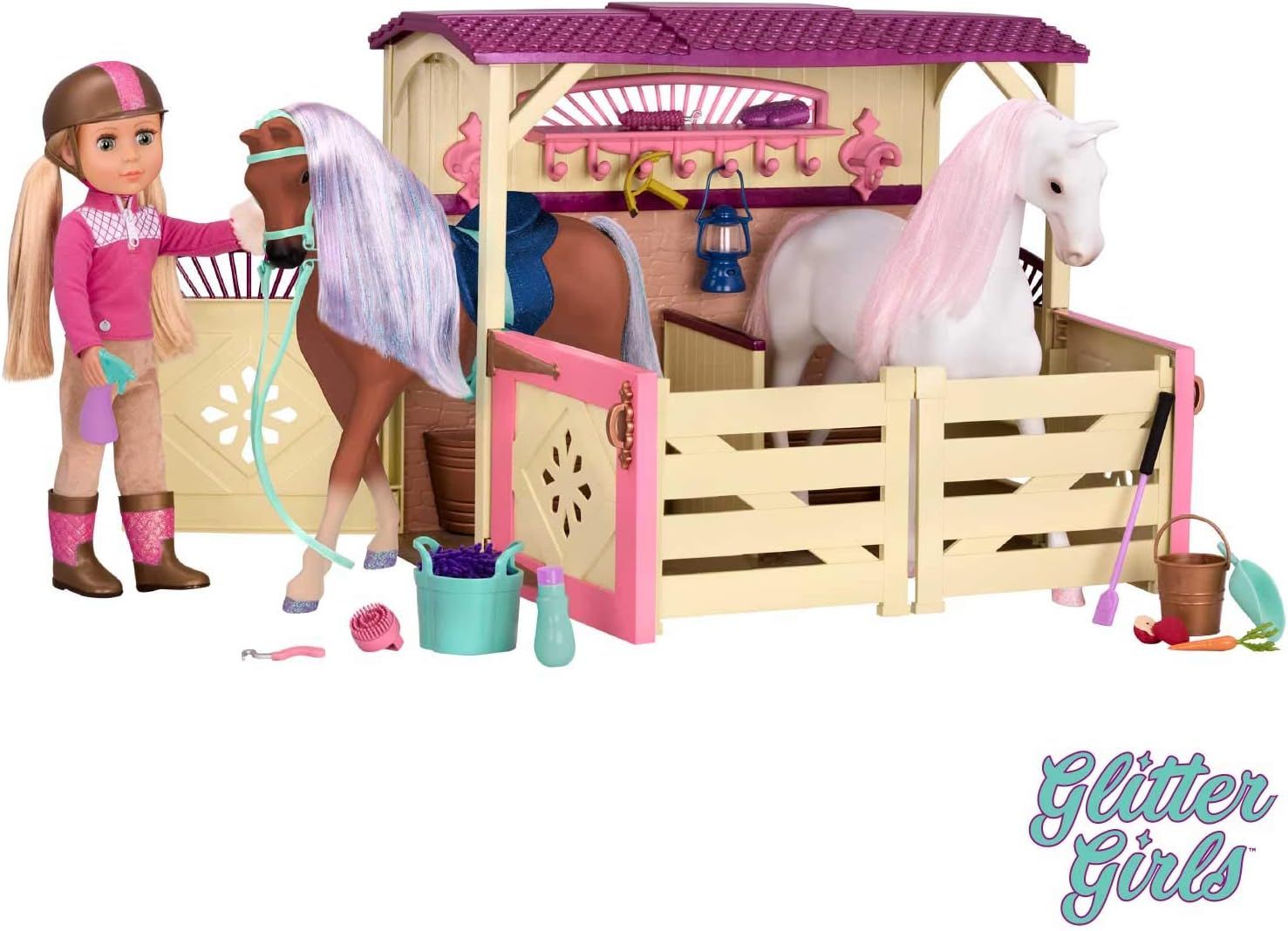 Glitter Girls – All Asparkle Acres Riding Stable Set – Accessory for 14-inch horses - 14-inch... | Amazon (US)
